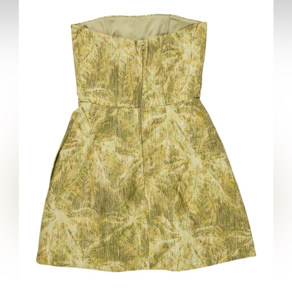 Scanlan Theodore Tinsel Linen Strapless Dress - Picture 8 of 8